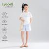 Mucmukn Girls' Lyocell Cool-Touch Seashell Embroidered Ribbed T-Shirt