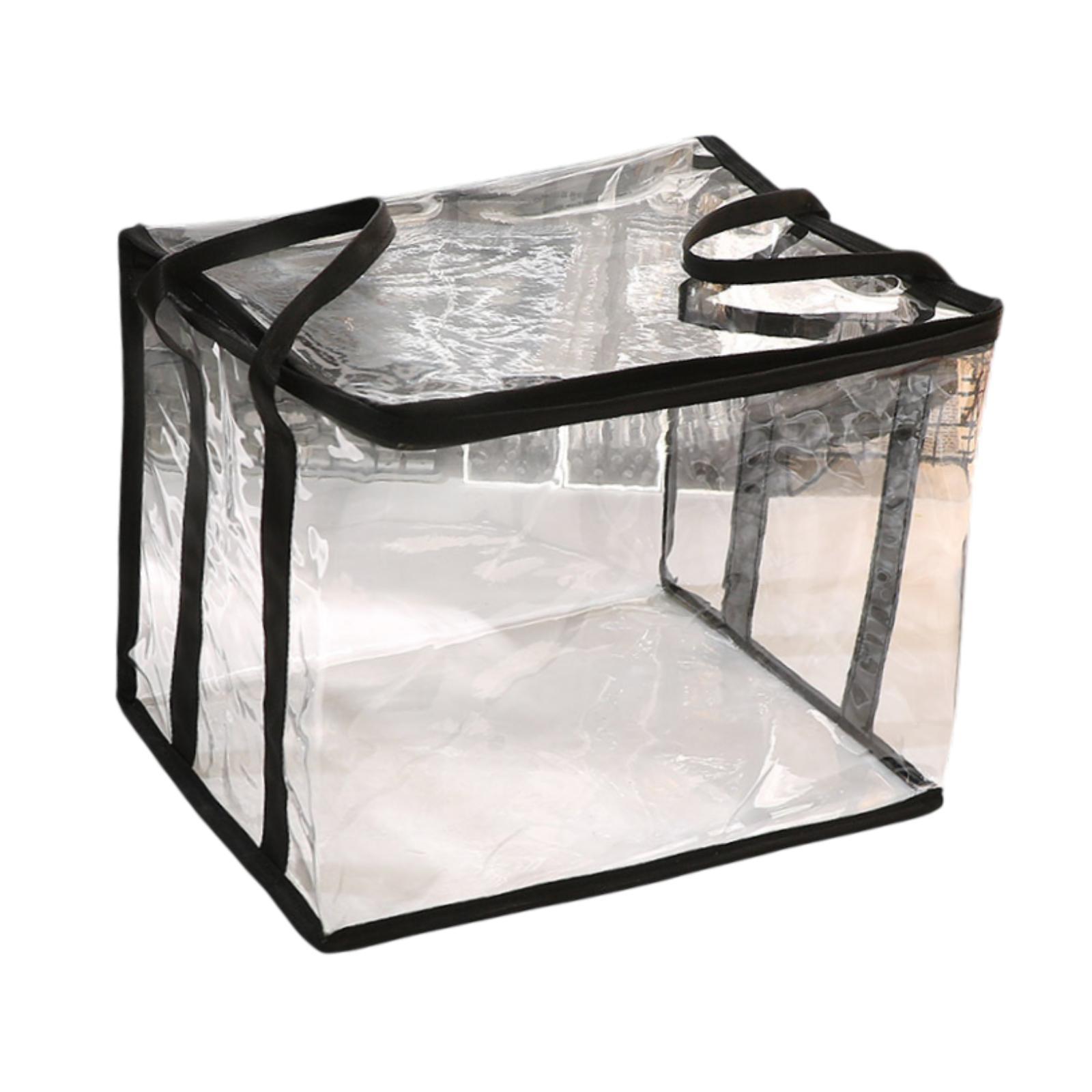 

Book Storage Organizer Protection Protector PVC Study Supplies Easy Maintenance Clear File Storage Box Student Book Dust Bag чёрный