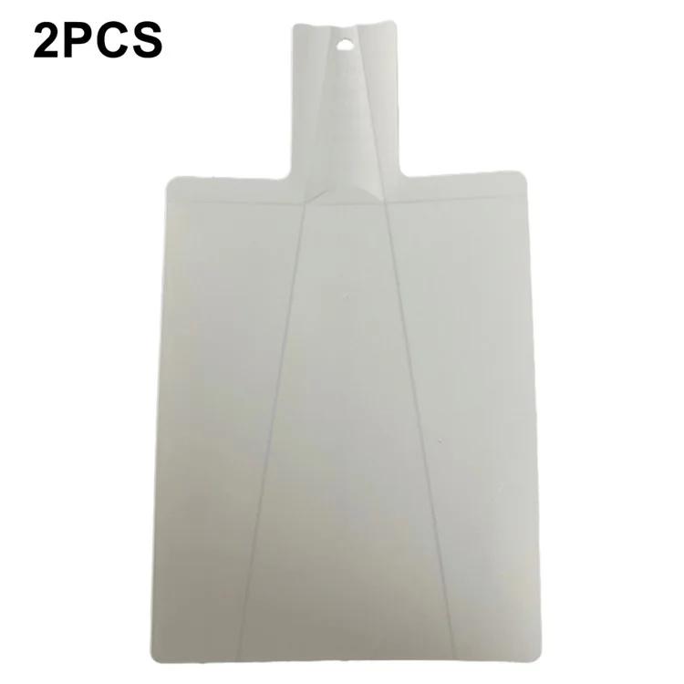 

2Pcs Foldable Cutting Board PP Shovel Shape Non-slip Chopping Board (BPA Free, No FDA)