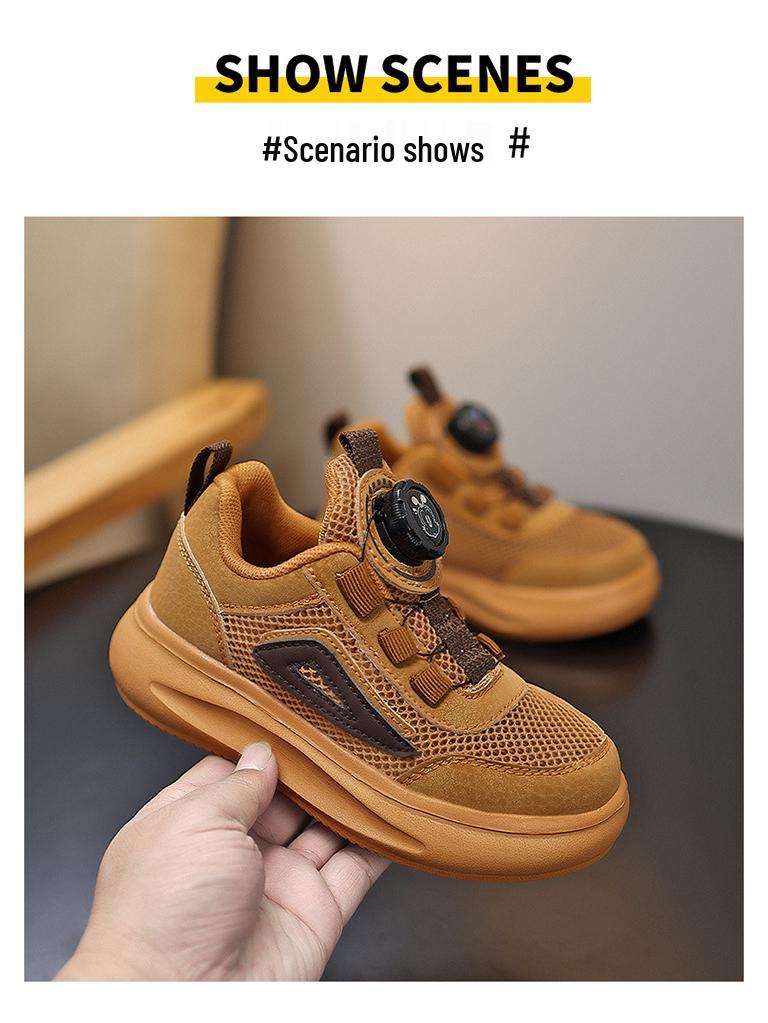 Bobodou Atmungsaktive Mesh-Sportschuhe für Kinder - Lässige Sneakers mit weicher Sohle für Jungen & Mädchen für 2025