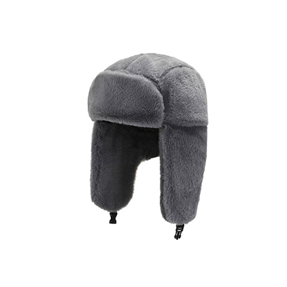 Warm Thick Plush Bomber Hat Winter Hat Trapper Hats Russian Ushanka Snow Caps Earflap Bonnet for Men Women