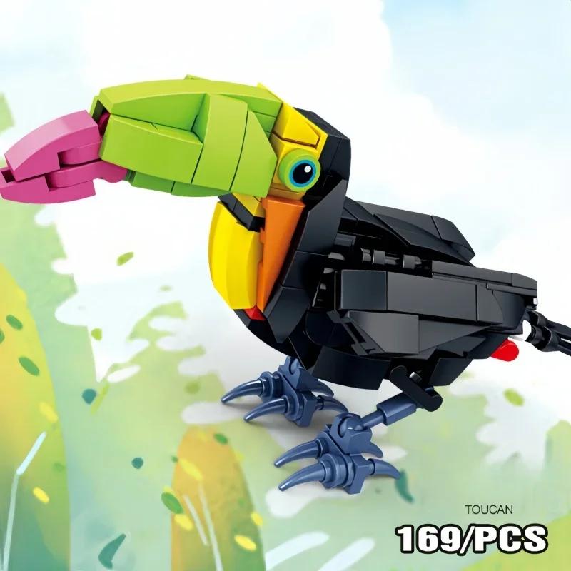 KNEW BUILT Night Heron Bird Kingdom Building Block Toys-Meet Kids' Cognitive NeedsFun PlaytimeEasy AssemblyIdeal Holiday Gift