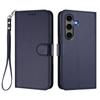 For Samsung Galaxy S24+/Galaxy S25+ Leather Case Wallet Stand Phone Cover with Wrist Strap