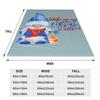 Blue Winter Gnome With Candle Blanket Soft Warm Flannel Throw Blanket Bedspread for Bed Living room Picnic Travel Home Couch