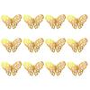 12 Pieces/Set Insect Shape Wall Sticker Hollow Decorative Glossy ulation Vivid Lifelike Home Festival Decal Ornament