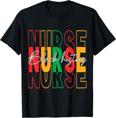 2025/Nurse Retro Black History Month Registered Nurse Men Women T-Shirt Unisex T-Shirt