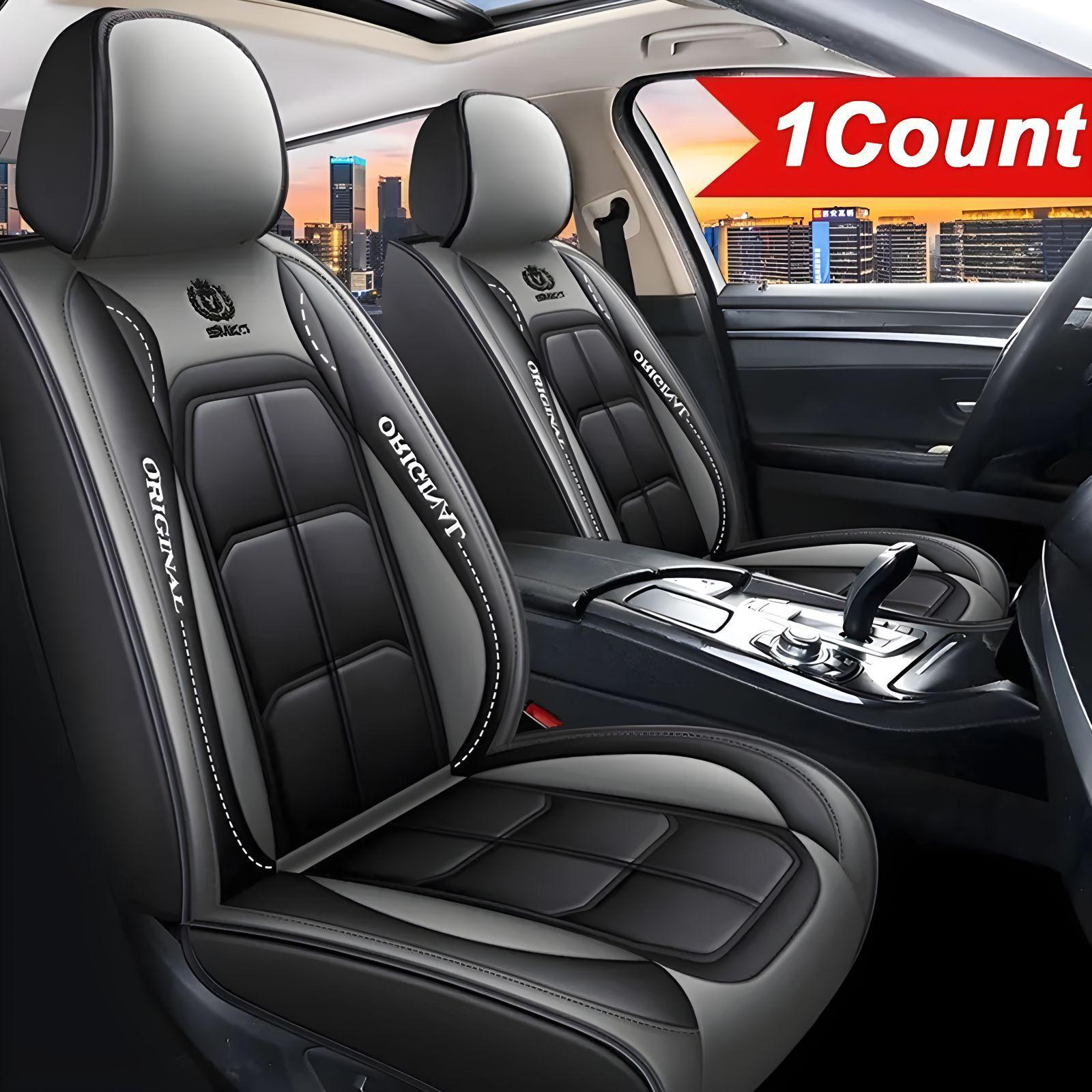 

Премиальный Чехол на Сиденье Автомобиля Полный Комплект Стеганые Протекторы для Передних/Задних Сидений Подушка для Большинства Моделей Автомобилей на Рынке 1 Front seat серый