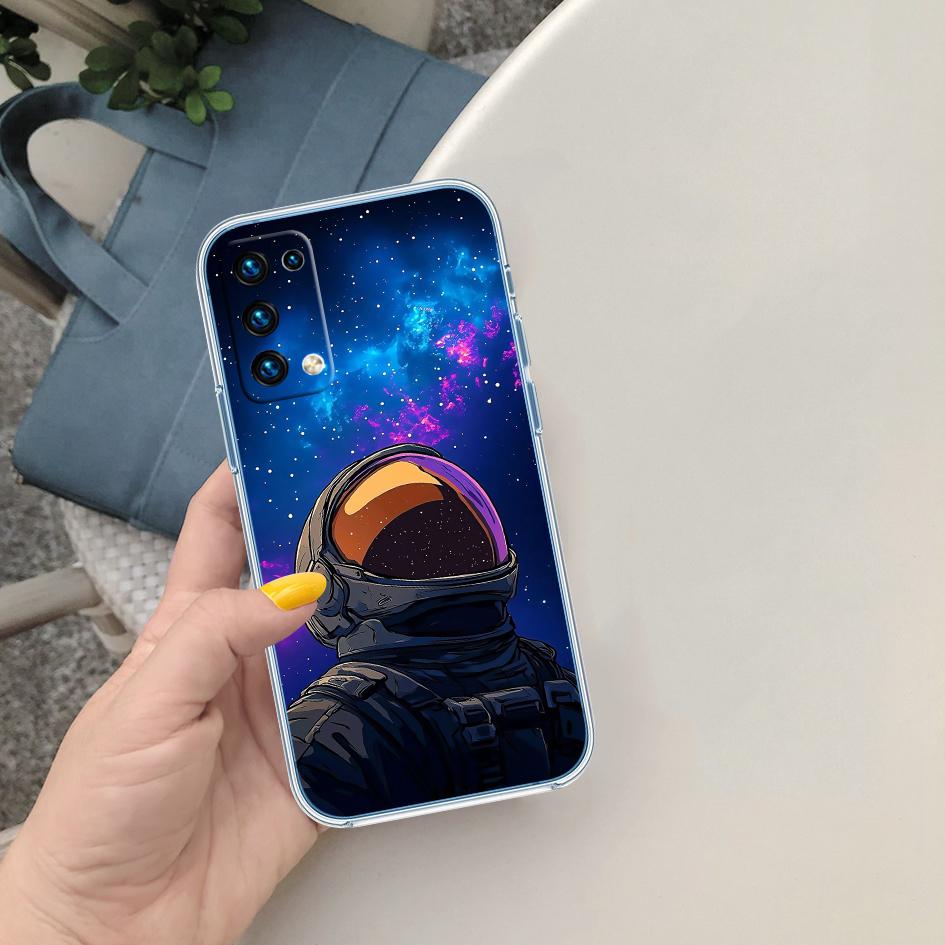 PP7 Astronaut Space Moon Soft Shell Transparent Phone Case for Motorola Moto G7 G8 G9 G84 G85 G73 G24 G15 Z2 Play Power Plus