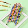 12Pcs Wooden Hb Pencil With Eraser Cute Sketch Drawing Pencil Student Writing Stationery Office Supplies Children'S Gift