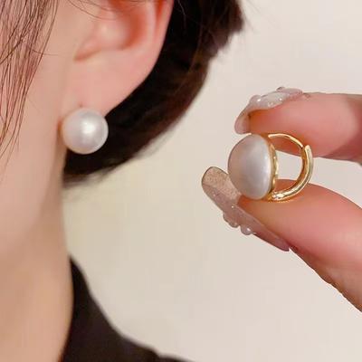 Fashionable Women's Versatile Earrings With A High-end Temperament Hoop
