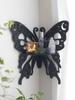 Crystal Wall Shelf Wooden Butterfly Lotus Moth Crystal Stone Stand Hanging Wall Display Shelf Boho Home Decoration Room Decor