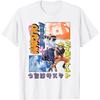 Naruto Shippuden Naruto Sasuke Kanji Collage Anime T-Shirt(1)