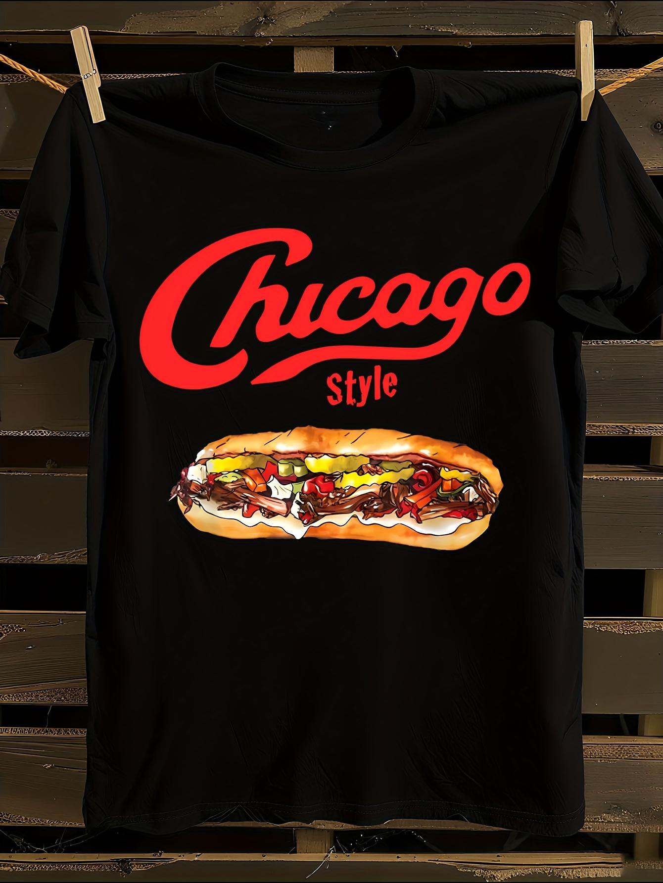 Chicago Italian Beef Sandwich Chicago Style Food Print Ts... XXXL