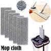 4pcs Hand-Free Mop Cloths Clip-On Fine Fibre Replacement Cloths Strongly Absorbent To Remove Dirt Household Cleaning Mop Tools
