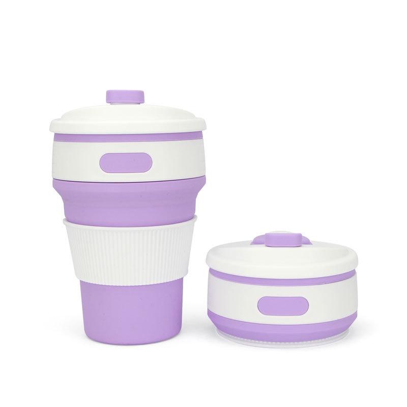 Stabiler 350ml Tragbarer Mini Silikon Faltbarer Kaffeebecher Für Outdoor-Abenteuer