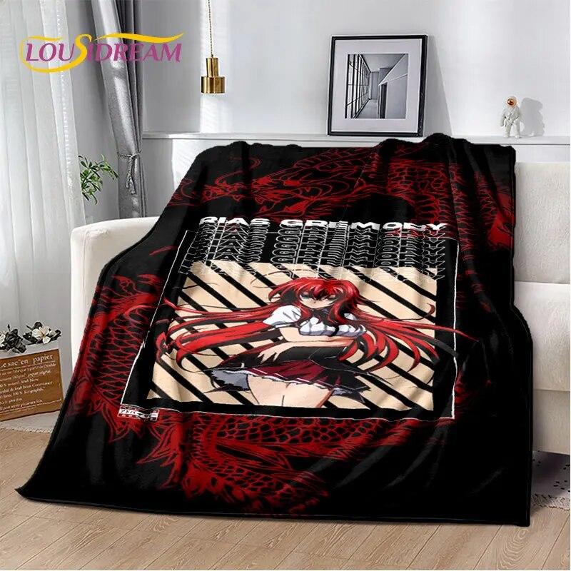 Anime High School D×D Sexy Girl Soft Plush Blanket,Flannel Blanket Throw Blanket for Living Room Bedroom Bed Sofa Picnic Cover