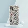 USD Dollar Cash Luxury Soft Transparent Phone Case Cover for iPhone 16 15 14 13 12 11 Pro Max XR 8 7 Plus XS Max Shockproof Bag