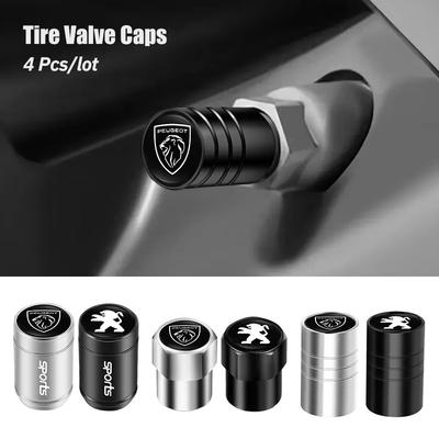 Tappi Valvola Pneumatici Auto in Lega di Alluminio Accessori Valvole Ruota Per 408 308 5008 Landtrek 208 3008 2008 Rifter 508 301