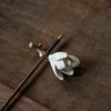 Ceramic Handmade Magnolia Flower Incense Stand Creative Indoor Zen Incense Holder Incense And Tea Ceremony Decoration Gift