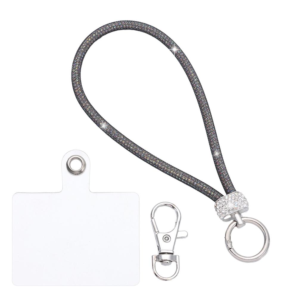 Glitter Rhinestone Phone Lanyard Phone Diamond Crystal Wrist Straps Keychain Hanging Anti-lost Rope