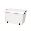 Miflame Extra Large Plastic Storage Box with Wheels