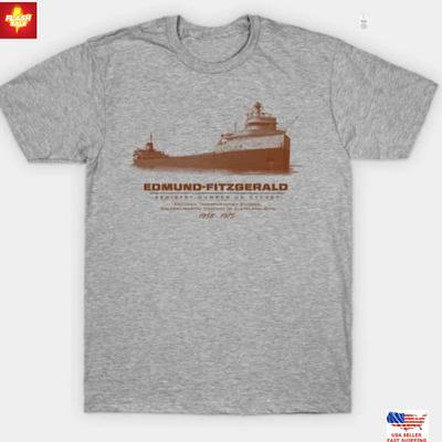 Neue Kleidung VTG Edmund Fitzgerald GORDON LIGHTFOOT Shirt Klassisches SPORTGRAU S-5X Unisex T-Shirt
