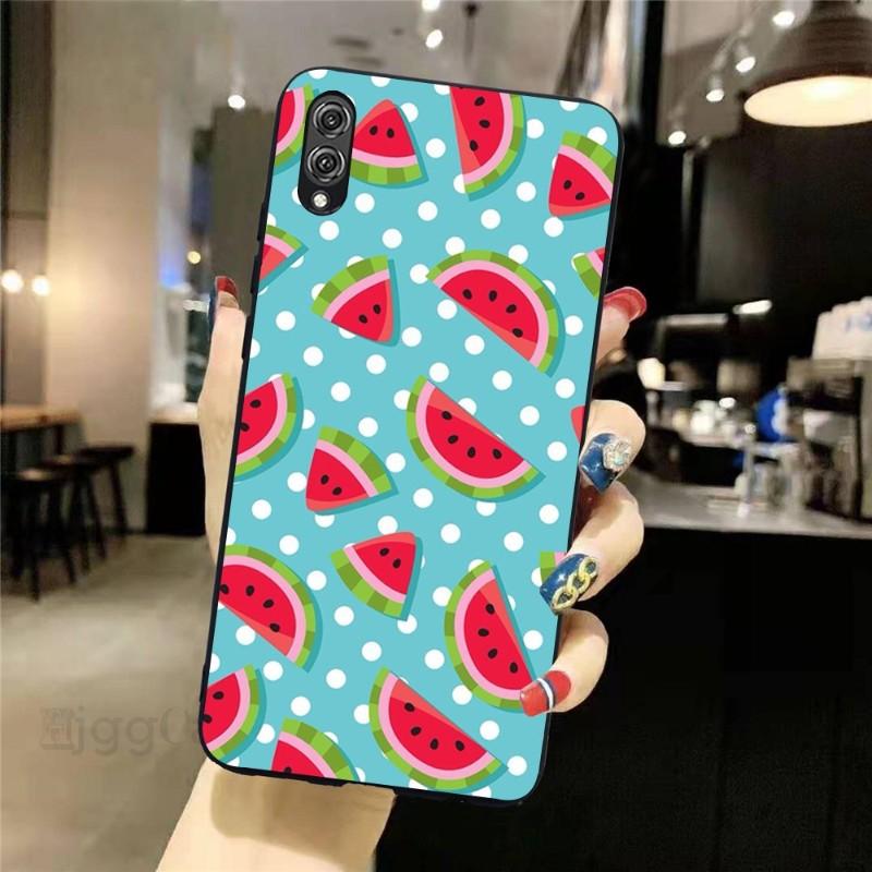 Wassermelone Sommer Obst Telefon Fall Für Honor 70 50 20 7S X9 X8 X7 Magie 4 3 Pro Weiche Schwarz telefon Abdeckung