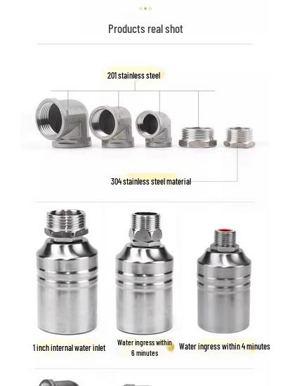 ELEKO Automatic Stainless Steel Float Valve for Water Tank Level Control