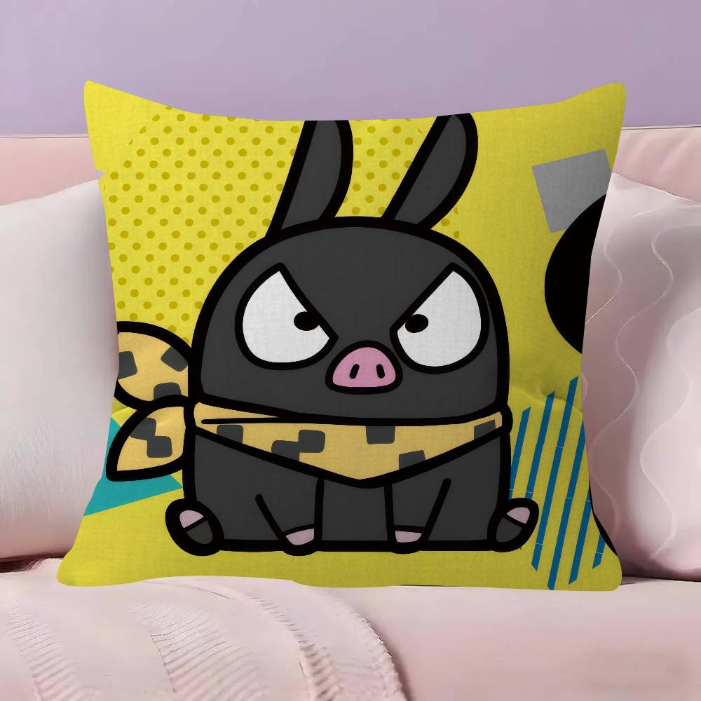 Anime Cute Ranma P Chan Ryogas pig Maple Design Cushion Cover Happy Autumn Harvest decor Holiday Decorati Pillow Cover