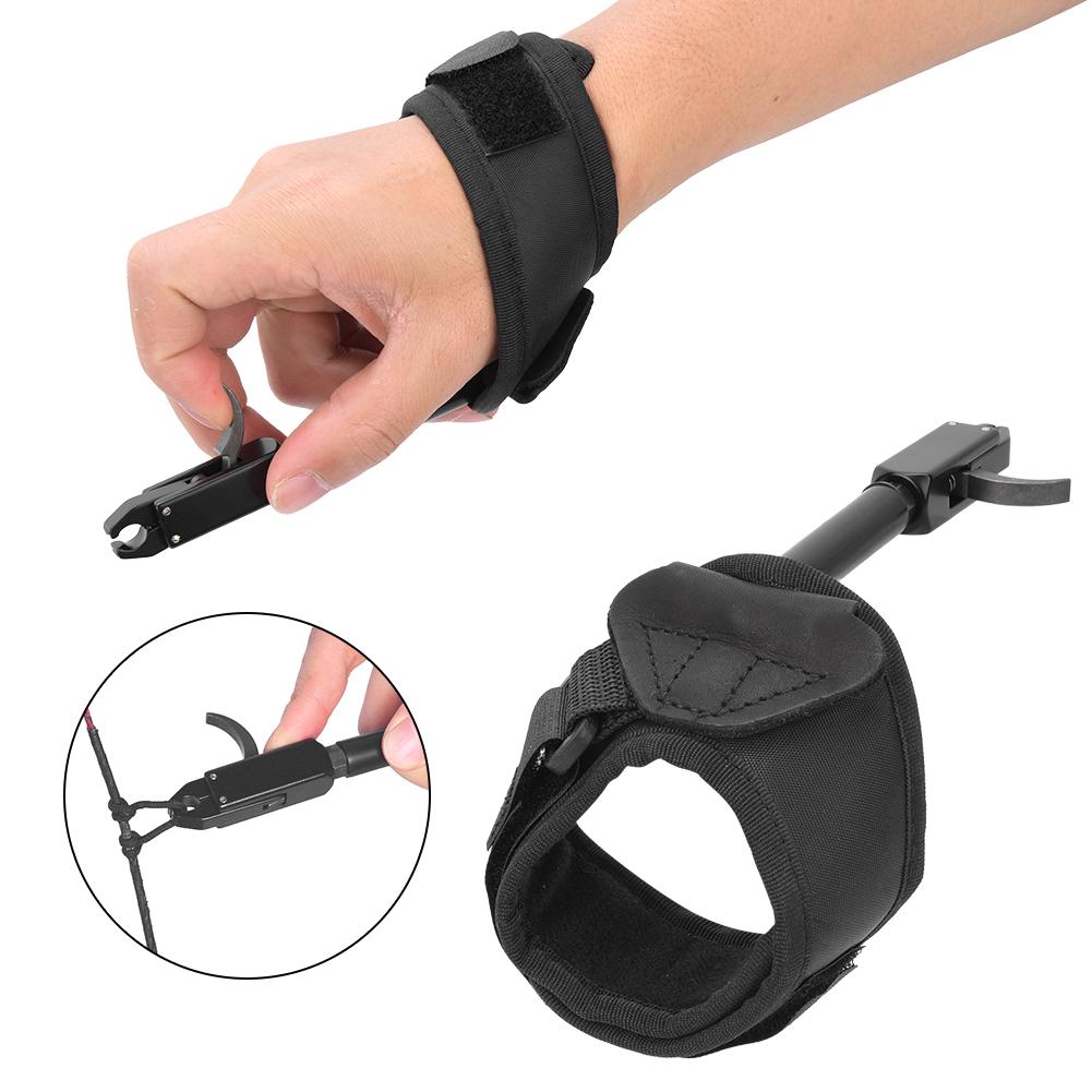 TP410 Outdoor Archery Release Caliper Wrist Strap Trigger Shooting Hunting Arrows Force for Compound BowBlack