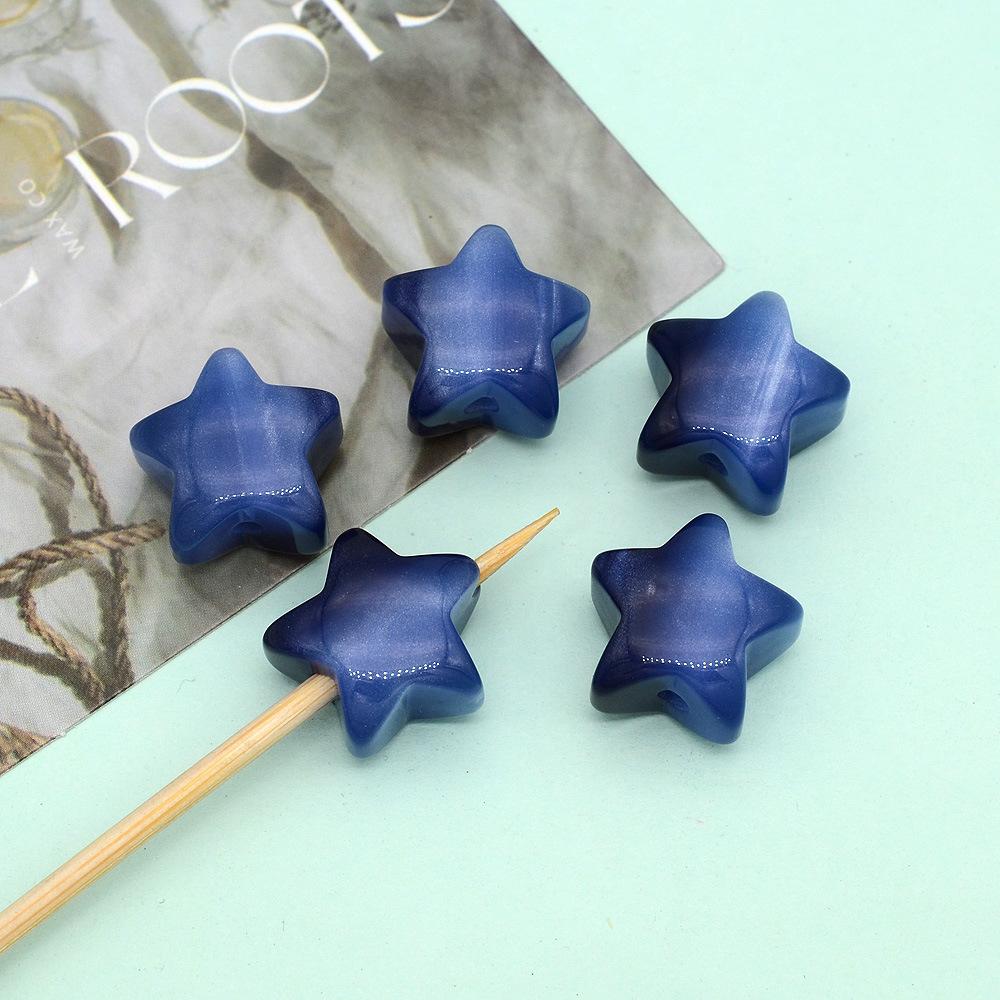 1Pcs 16mm Star Love Heart Mermaid Glitter Colorful Resin Beads Loose Spacer Beads for Jewelry Making DIY Bracelet Necklace