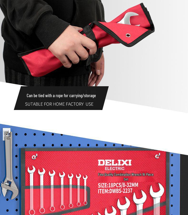 Adjustable Ratchet & Open-End Wrench Tool Set