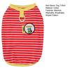 Striped Dog Tee Shirt Breathable Summer Puppy T-Shirt Stylish Loose Dog Tee for Small Dogs Schnauzer Bichon Frise