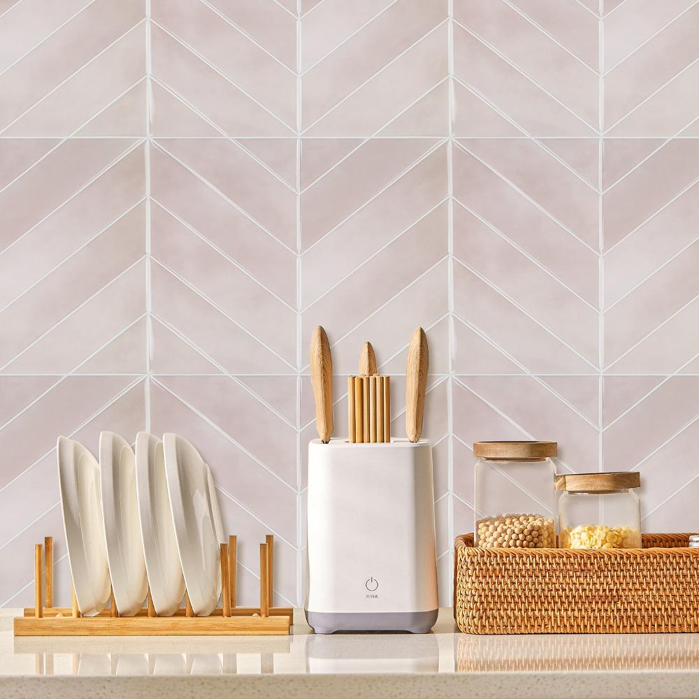Waterproof Wallpaper Self-adhesive Wall Tile Peel and Stick Backsplash for Kitchen Bathroom