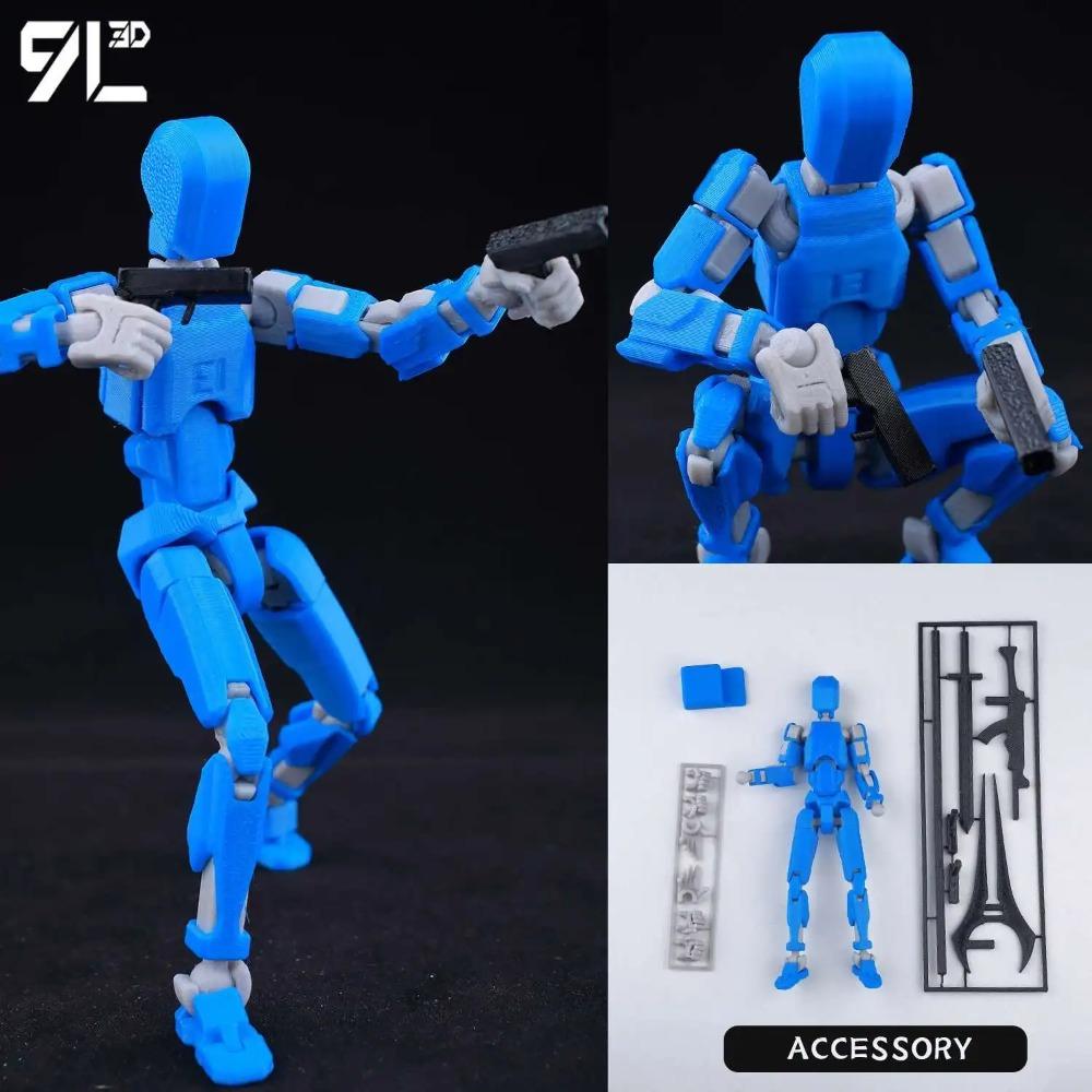 (Assembly Completed) T13 Action Figure Set,Dummy 13 Robot Action Figure, Lucky 13 Collectible Action Figure Articulated