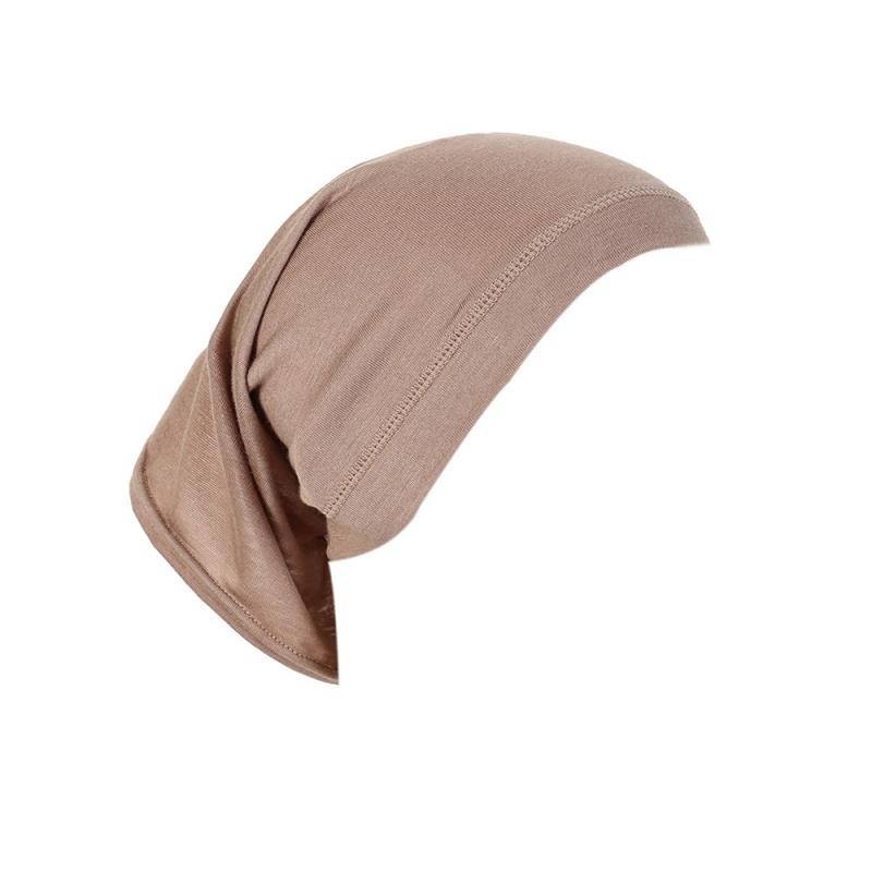 Pure Color Arabic Scarf Small Hat Tube Cap Modal High Elastic Mercerized Cotton Women's