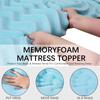 Queen Mattress Topper Memory Foam Mattress Topper with Hardness Gel Topper Soft Cooling Bed Pad for Pressure Relief Body Support
