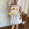 Schoolbag Butter Nostril Chicken Backpack Cute Cartoon Printed School Bag Female College Student Large Capacity Travel Lightweight Backpack