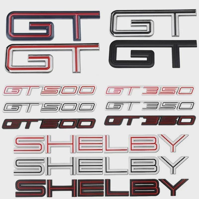 Metal Car Side Emblem Sticker Tail Trunk Badge Decal for GT GT350 GT500 S-helby Fiesta Focus Mondeo Kuga Ranger M-ustang