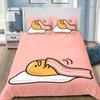 Vtipné povlečení s vajíčkem Gudetama, povlak na peřinu, povlak na polštář, sada povlečení pro dospělé, chlapce, dívky, dekorace do ložnice, dětské, jednolůžko, dvoulůžko, velká velikost