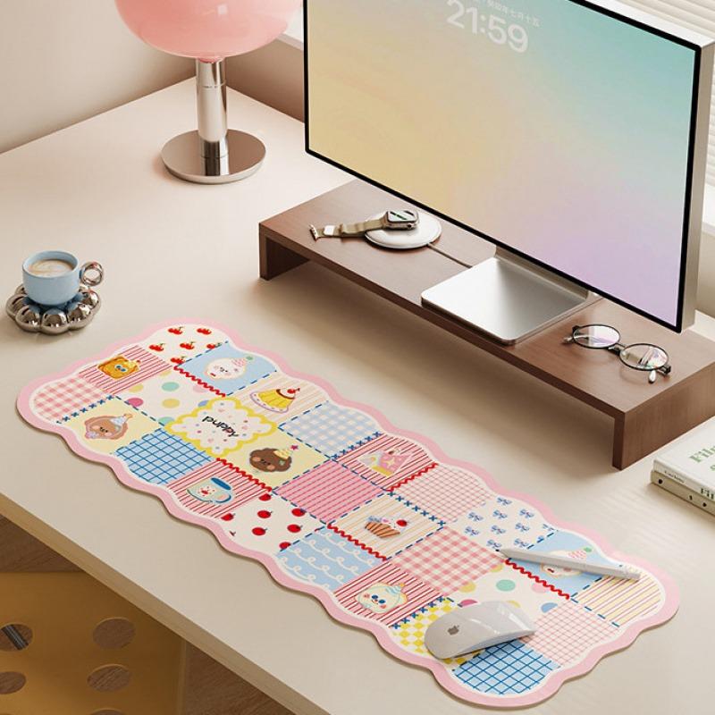 Süßes Puzzle Schreibtischunterlage, Große Mauspads, Niedlicher Stil für Mädchen, Perfekt für Büro- & Schülerschreibtische