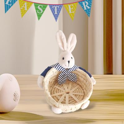 Adorabile portaoggetti a forma di coniglietto pasquale per l'arredamento della casa