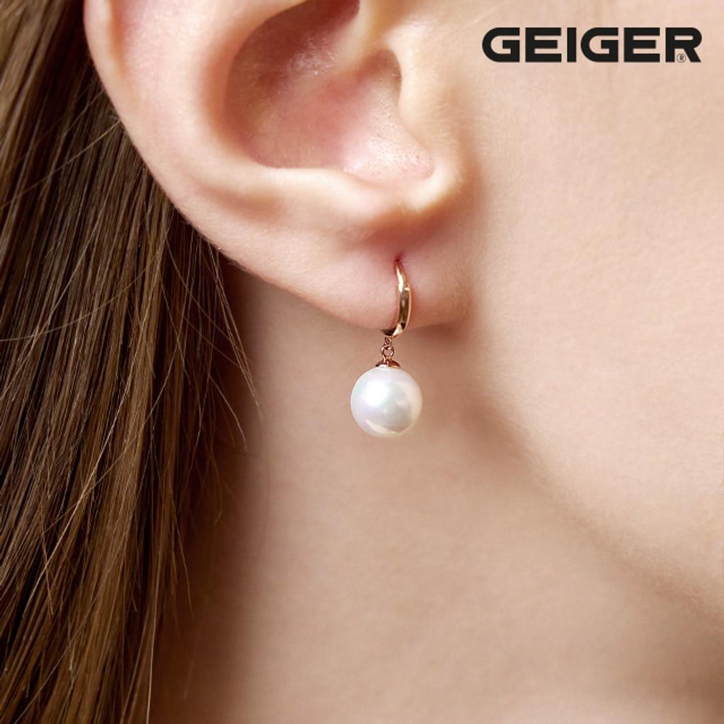 14K Basic Pearl One-Touch Earrings GI14EE350