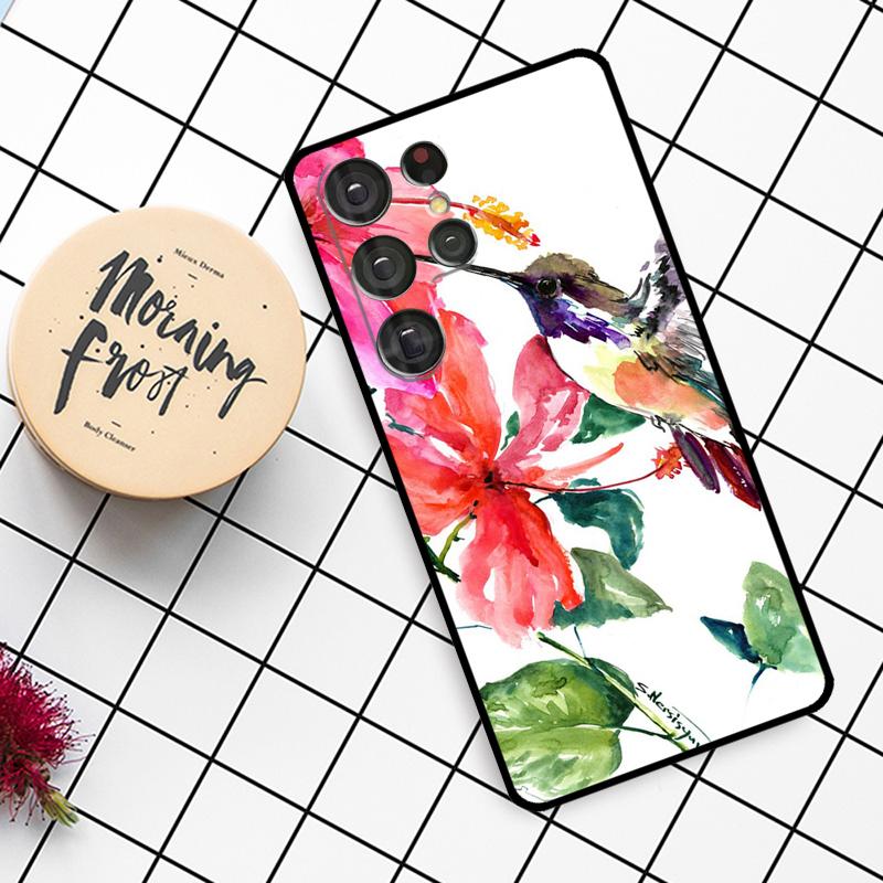 Hummingbird Case For Samsung Galaxy S25 Ultra S23 S22 S21 S20 S24 Ultra S9 S10 Plus S25 FE Phone Cover