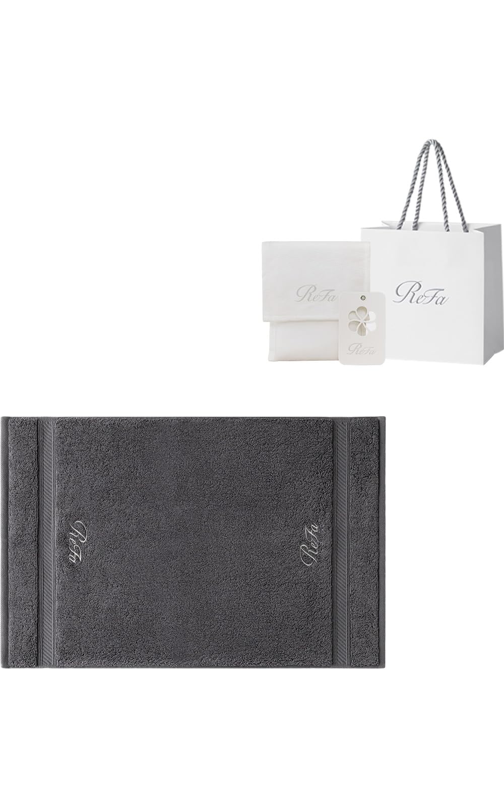 Храните коврик для ванной ReFa MINI в сумке для покупок [Официальный эксклюзив] (Темно-серый)