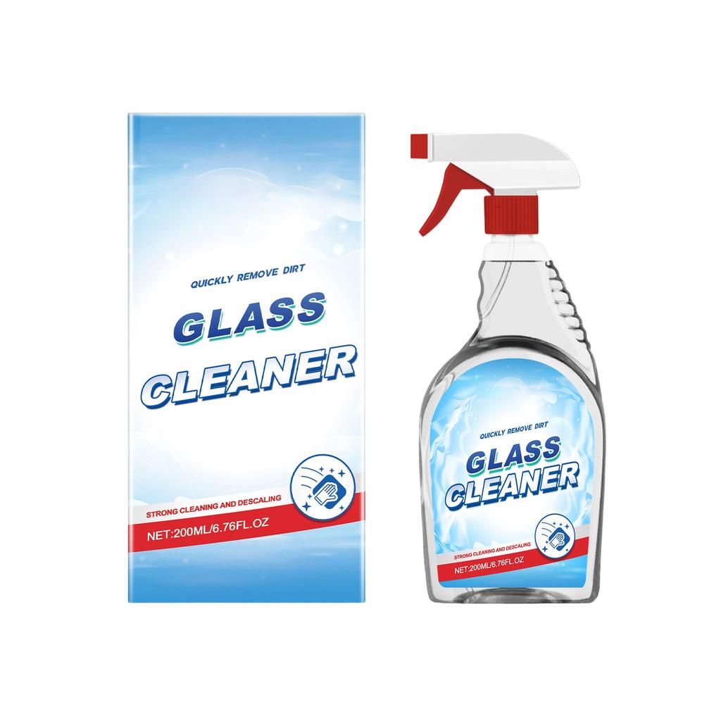 Glass Cleaner  Household Stain Remover And Cleaning Agent For Shower Enclosures  Bathtubs  And Glass Surfaces.200ml