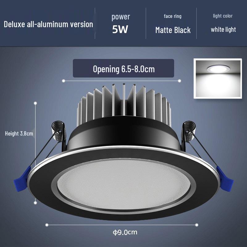 Recessed Ceiling Downlight – Copper Spotlight for Living Room and Commercial Spaces