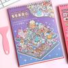 Visual Stacking Miniature Scene Collection PET 3D Pocket Cabin Scene Stickers  Kids