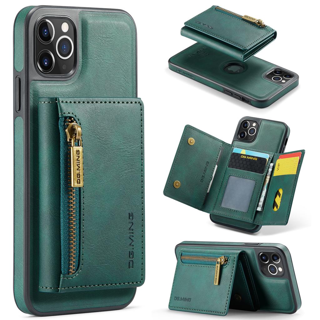 DG.MING M5 Series For iPhone 11 Pro Case Detachable Magnetic Leather Phone Cover with Card Slots