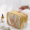 Waterproof Travel Makeup Case Large Capacity Wash Bag Simple Cartoon PVC Cosmetic Bag  Bathroom